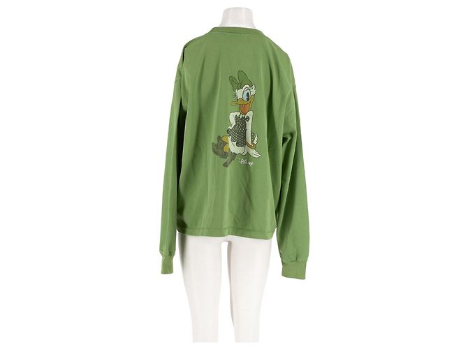 Ganni Strickpullover aus Baumwolle in Grün - Ansicht 6