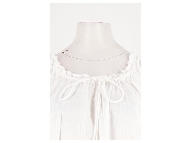 Autre Marque Top de algodón blanco COLLUSION XS - vista 2