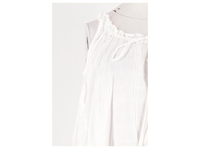 Autre Marque Top de algodón blanco COLLUSION XS - vista 3