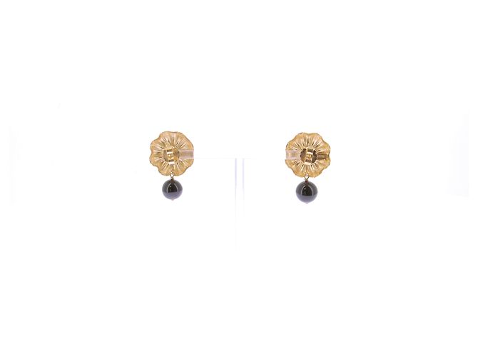 Autre Marque Pendientes "Daisy" Dorado - vista 3