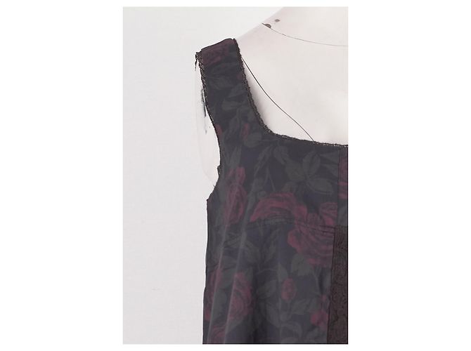 Autre Marque Damson Madder Kleid aus Baumwolle Grau Gemustert 34 FR - Ansicht 3