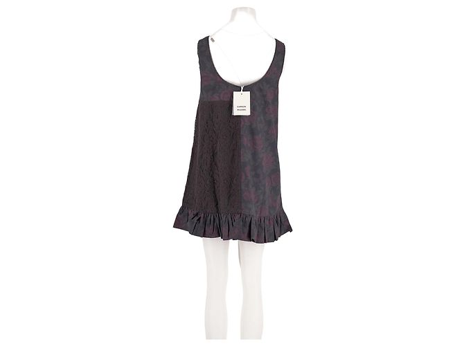 Autre Marque Damson Madder Kleid aus Baumwolle Grau Gemustert 34 FR - Ansicht 6