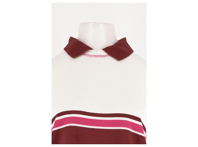 Autre Marque Polo in cotone bianco Damson Madder - vista 2