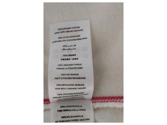Autre Marque Polo in cotone bianco Damson Madder - vista 8