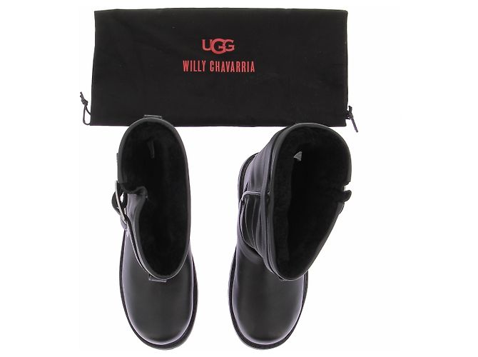 Autre Marque Botas Biker WILLY CHAVARRIA X UGG de piel negra 41 Negro - vista 8