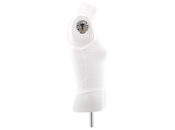 Regata branca de algodão Coperni Branco - vista 3