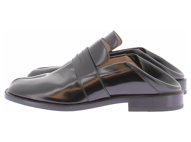 Maison Martin Margiela Mocasines Tabi de cuero Negro - vista 2