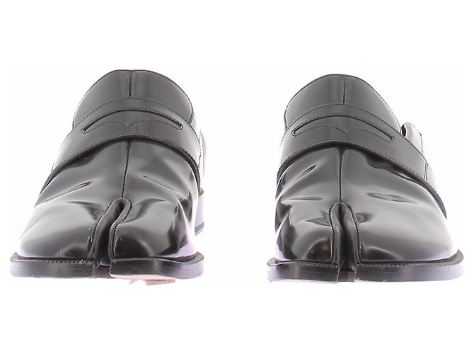 Maison Martin Margiela Mocasines Tabi de cuero Negro - vista 3