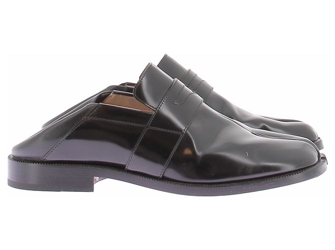 Maison Martin Margiela Mocasines Tabi de cuero Negro - vista 6