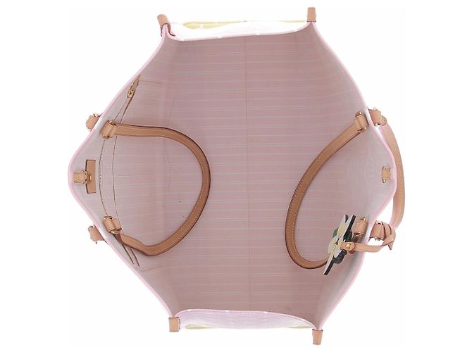 Sac cabas Louis Vuitton Onthego en cuir rose - vue 8