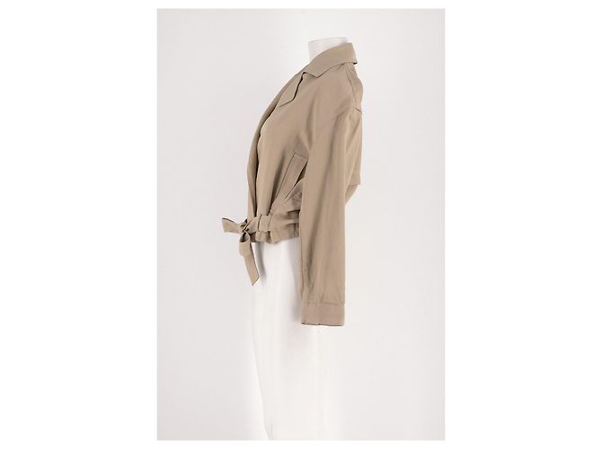 Autre Marque Giacca corta beige M&S in viscosa XS - vista 5