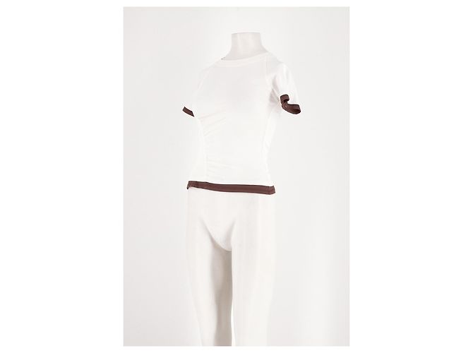 Autre Marque Top de algodão branco Damson Madder - vista 4