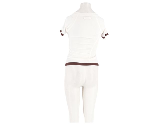 Autre Marque Top de algodão branco Damson Madder - vista 6
