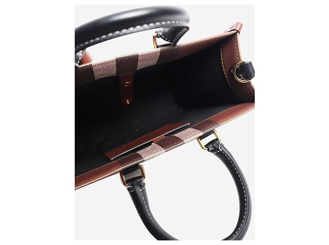 Burberry Mini cabas Freya marron - vue 6