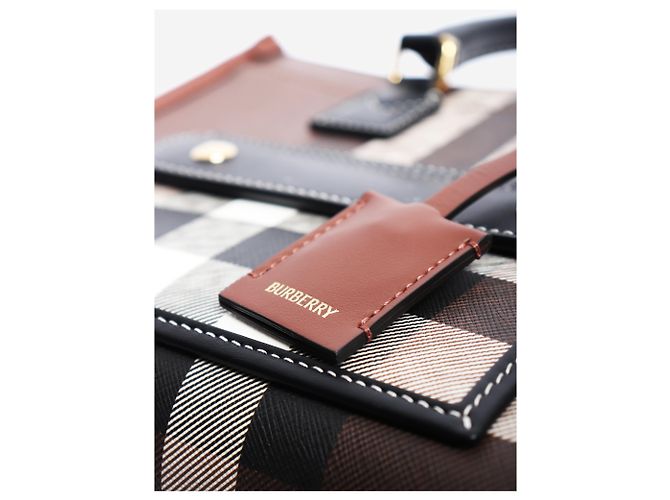 Burberry Mini cabas Freya marron - vue 7