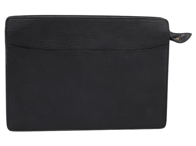 LOUIS VUITTON Epi Pochette Homme Clutch Bag Black M52522 LV - vista 13