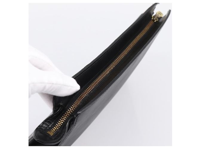 LOUIS VUITTON Epi Pochette Homme Clutch Bag Black M52522 LV - vista 5