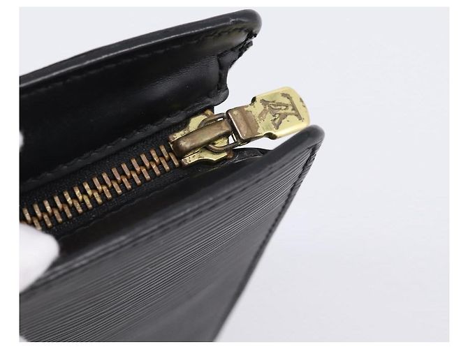 LOUIS VUITTON Epi Pochette Homme Clutch Bag Black M52522 LV - vista 8