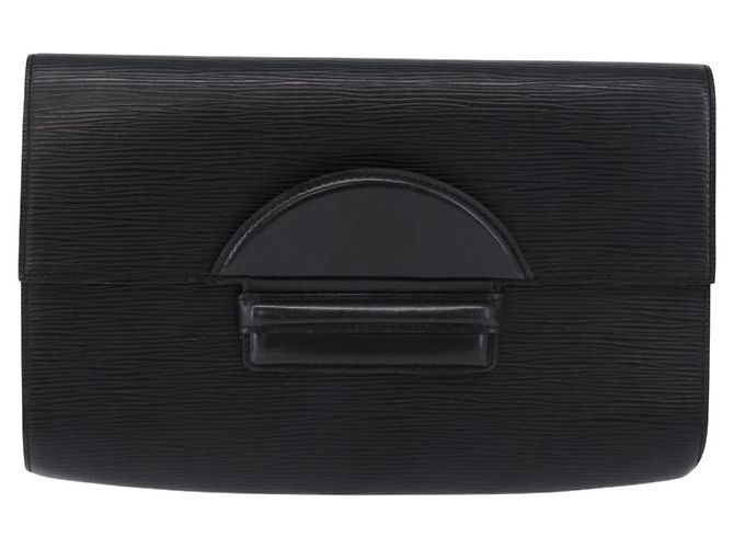 LOUIS VUITTON Epi Chaillot Clutch Bag Black M52542 LV - vista 13