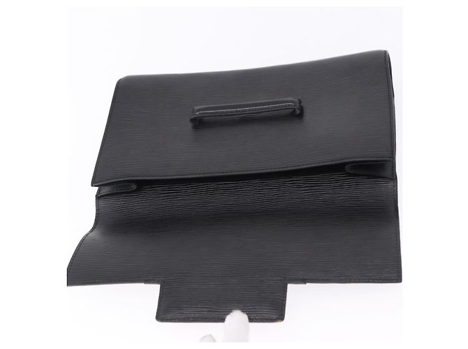 LOUIS VUITTON Epi Chaillot Clutch Bag Black M52542 LV - vista 9