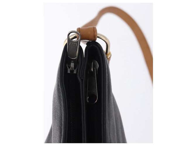 Autre Marque SAINT LAURENT Shoulder Bag Leather Black Gold - vista 10