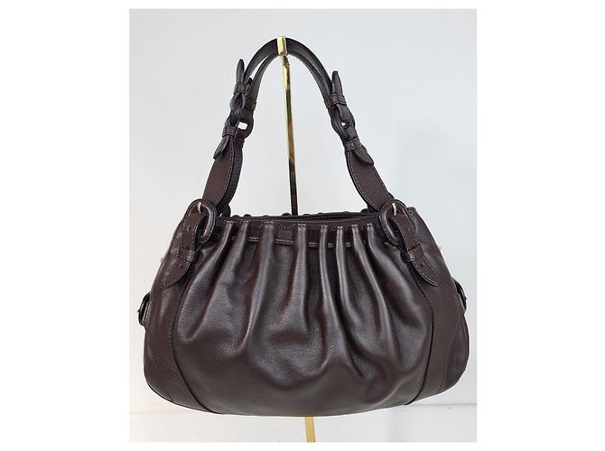 Borsa a mano Le Tanneur Mathilde in pelle marrone - vista 16