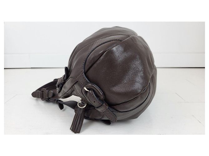 Borsa a mano Le Tanneur Mathilde in pelle marrone - vista 4