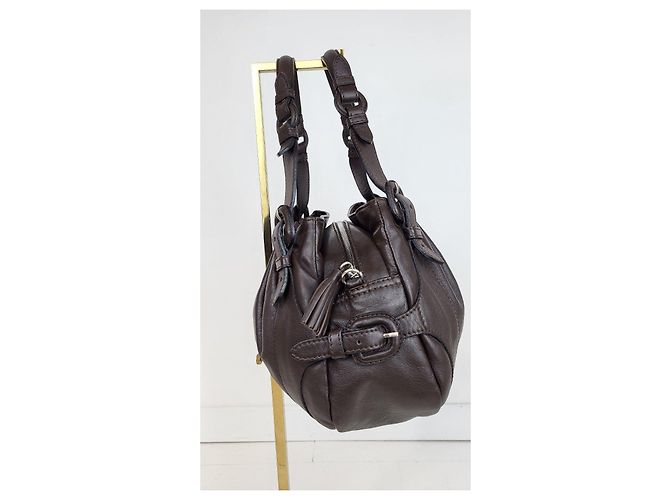 Borsa a mano Le Tanneur Mathilde in pelle marrone - vista 6