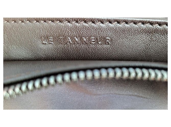 Borsa a mano Le Tanneur Mathilde in pelle marrone - vista 9