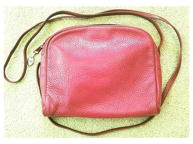 Christian Dior Borsa a Tracolla in Pelle Rossa Rosso - vista 8