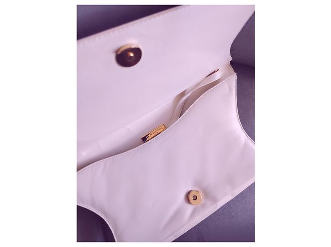 Sac à main Charles Jourdan Paris en cuir blanc - vue 8