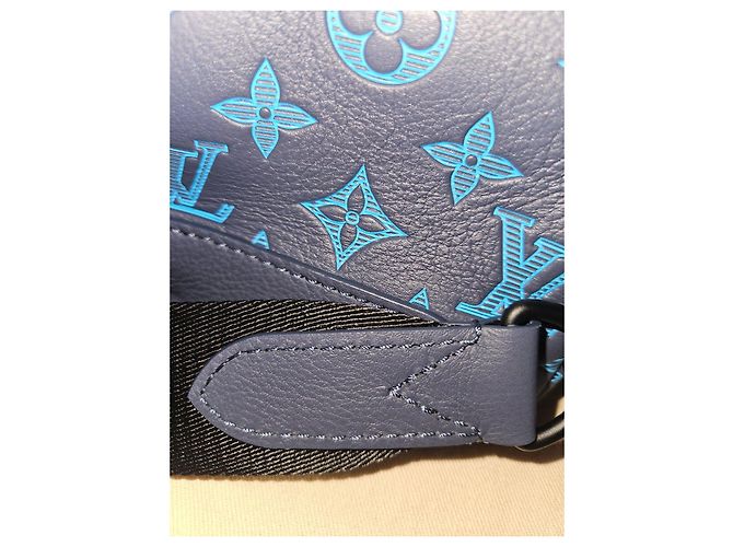 Louis Vuitton Duo Sling Bag Monogram Empreinte e Pochette - Blu Navy Blu scuro - vista 6