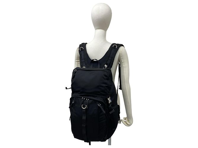 Mochila Prada em nylon Tessuto Pocono Preto - vista 2
