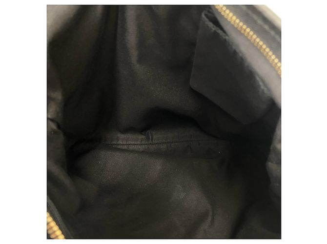 Borsa a tracolla Gucci Abbey in tela GG e pelle Nero - vista 9