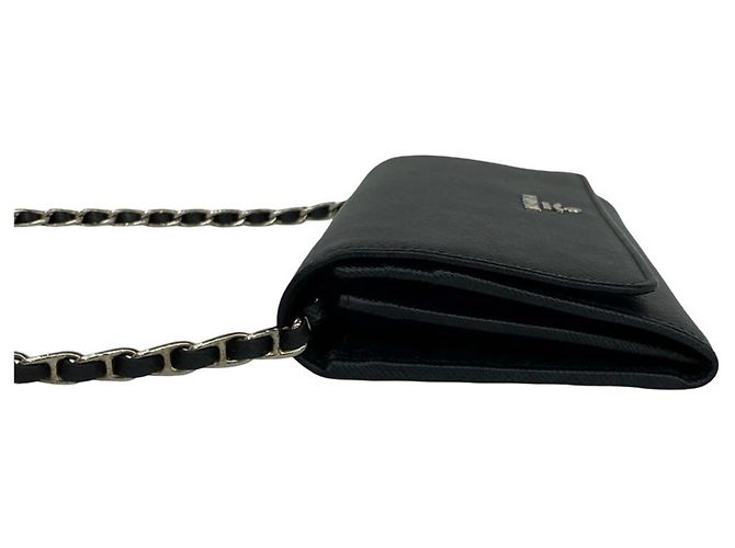 Mini borsa a tracolla in pelle Saffiano con logo Prada Nero - vista 5