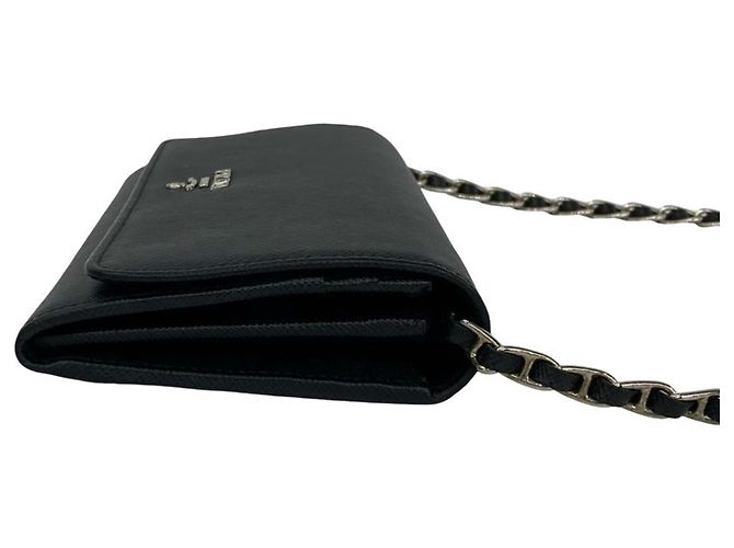 Mini borsa a tracolla in pelle Saffiano con logo Prada Nero - vista 6