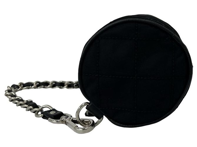 Pochette matelassée Prada avec logo triangle Noir - vue 5