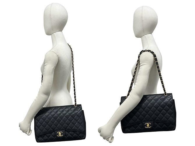Borsa a tracolla Chanel Matelassé Coco Mark Black Nero - vista 2