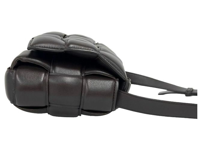 Borsa a tracolla in pelle Padded Cassette Bottega Veneta Marrone - vista 6