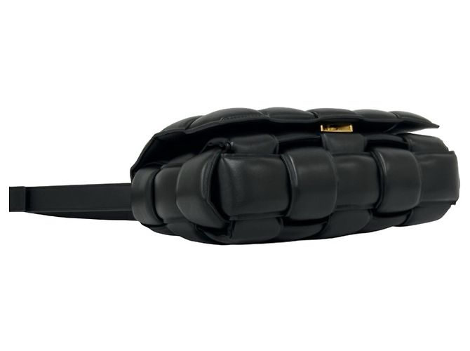 Borsa a tracolla in pelle Padded Cassette Bottega Veneta Nero - vista 7