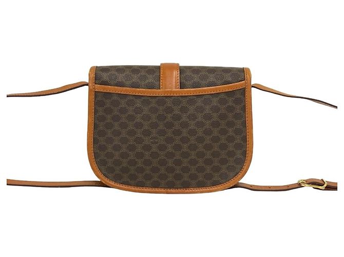 Céline CELINE Vintage Macadam Blazon Pattern Shoulder Bag Brown - view 3