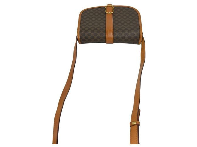 Céline CELINE Vintage Macadam Blazon Pattern Shoulder Bag Brown - view 4