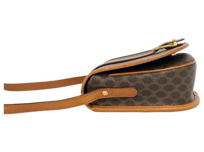 Céline CELINE Vintage Macadam Blazon Pattern Shoulder Bag Brown - view 5