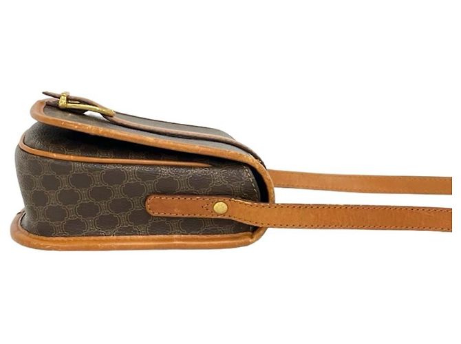 Céline CELINE Vintage Macadam Blazon Pattern Shoulder Bag Brown - view 6