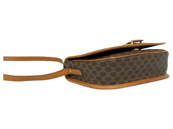Céline CELINE Vintage Macadam Blazon Pattern Shoulder Bag Brown - view 7