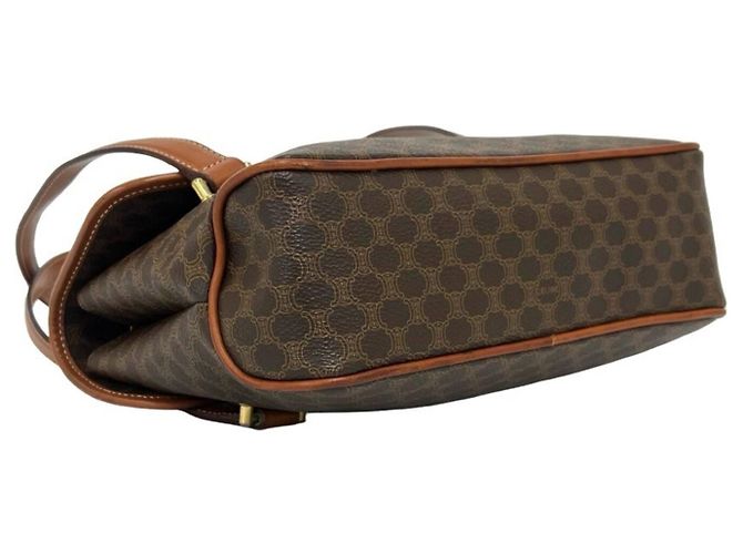 Céline Sac à main Celine Vintage Macadam Blazon en cuir Marron - vue 7