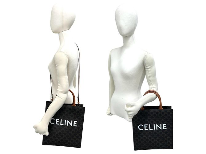 Céline Celine Vertical Cabas Triomphe Handbag Brown - view 2