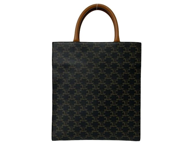 Céline Celine Vertical Cabas Triomphe Handbag Brown - view 3