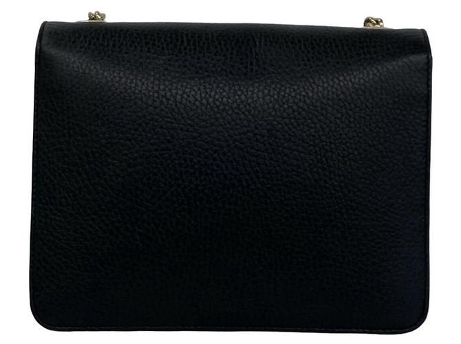 Bolso de piel GUCCI con herrajes Interlocking G Negro - vista 3