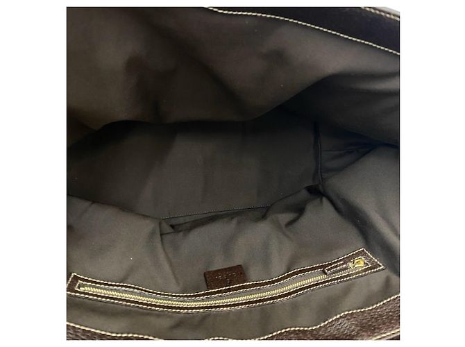 Gucci Sherry Line Handtasche mit Horsebit-Muster Braun Rot - Ansicht 9